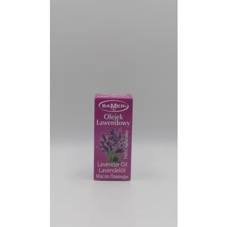 BAMER OLEJEK ETERYCZNY LAWENDOWY 100% NATURALNY